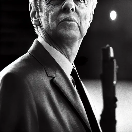 Image similar to Arsene Wenger as Scarface, cinematic, sharp focus, movie still, atmospheric, 8k,