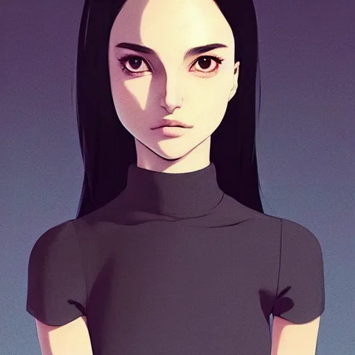 Image similar to a beautiful young japanese natalie portman alluring instagram model in crop top, by guweiz and wlop and ilya kuvshinov and artgerm and makoto shinkai and studio ghibli, symmetrical eyes, aesthetic, gorgeous, stunning, alluring, attractive, artstation, deviantart, pinterest, digital art