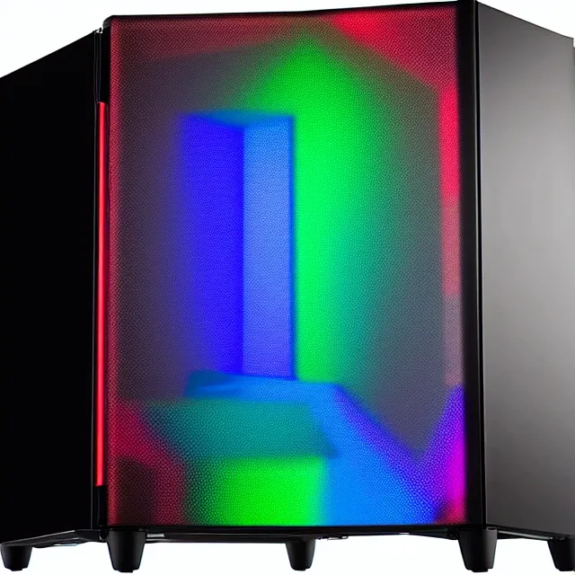 Prompt: rgb gaming fridge, highly detailed, 8 k, hdr, smooth, sharp focus, high resolution, award - winning photo