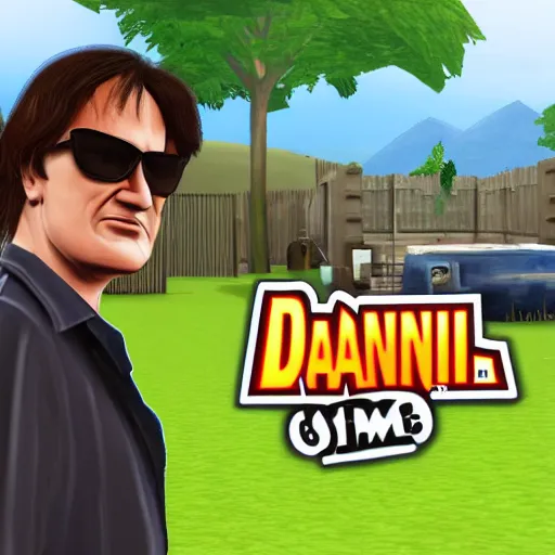 Prompt: quentin tarantino in the video game sims