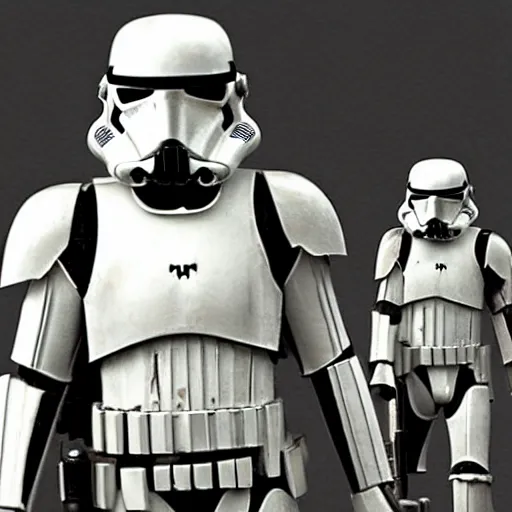 Image similar to an extremely long shot of an imperial stormtrooper walking concept art by Doug Chiang cinematic, realistic painting, high definition, very detailed, extremely high detail, photo realistic, symmetrical, concept art, the Mandalorian concept art style