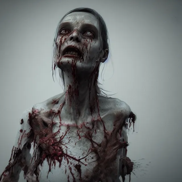 Prompt: hyper realistic portrait zombie cinematic, redshift, vray, octane
