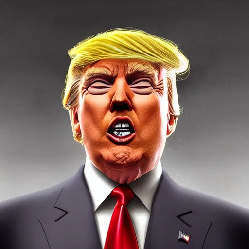 Prompt: donald trump as a freshly baked cookie hot off the oven, by cedric peyravernay, highly detailed, excellent composition, cinematic concept art, dramatic lighting, trending on artstation