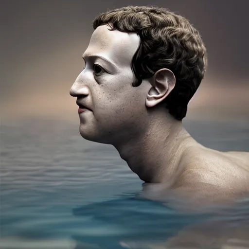 Prompt: mark zuckerberg as water made of water, award winning stunning water photography, extremely detailed, artstation, 8 k, sensual lighting, incredible art, wlop, artgerm