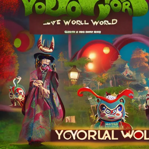 Image similar to yokai world, cinematic