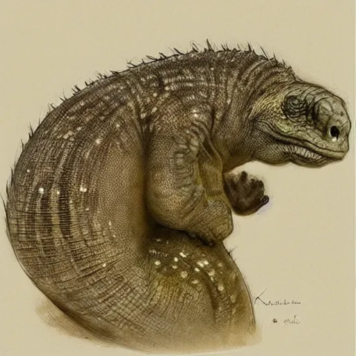 Image similar to ( ( ( ( ( cute looking shy cartoon little komodo ) ) ) ) ) by jean - baptiste monge!!!!!!!!!!!!!!!!!!!!!!!!!!!