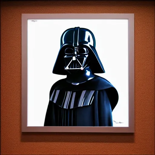 Prompt: portrait of Darth Vader as Luke Skywalker