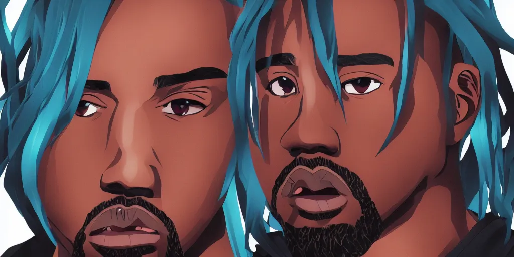 Prompt: Kanye West as a anime character, 8K UHD, cinematic