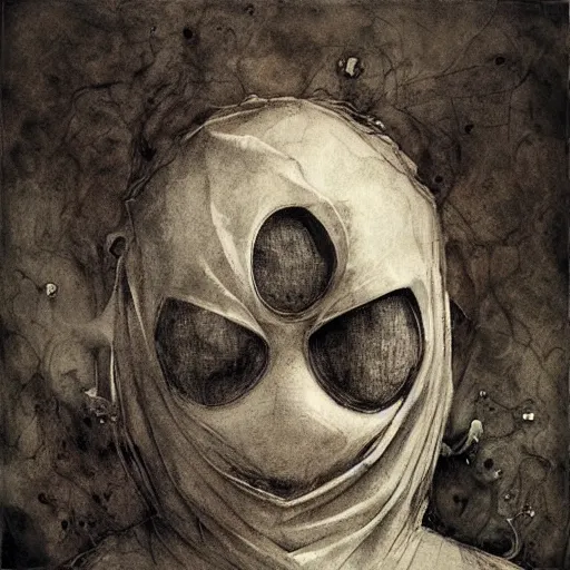 Prompt: Mysterio, artwork by Eric Lacombe,