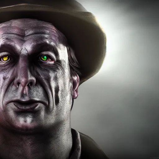 Image similar to Saul Goodman as a monster in Dark Souls, Unreal Engine, 8k, dramatic lighting, professional render