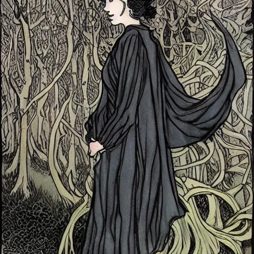 Image similar to rebecca guay illustrates comic by junji ito