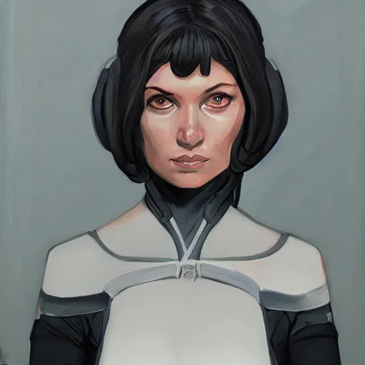Prompt: Alien Priestess painted by Phil Noto