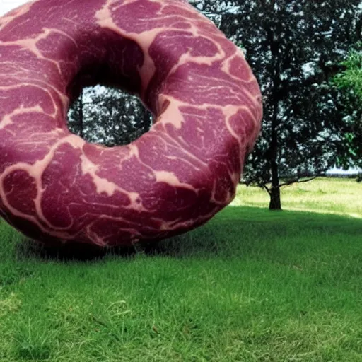 Image similar to torus made of meat