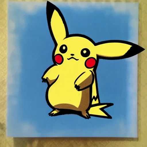 Prompt: pikachu, studio ghibli