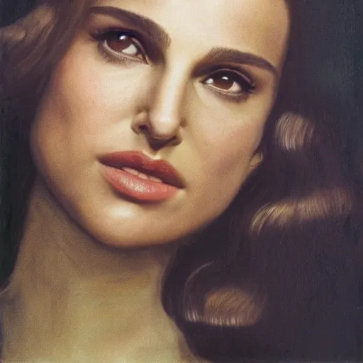 Image similar to Natalie Portman by Gustave Courbet