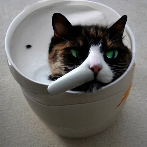 Prompt: cats as liquid
