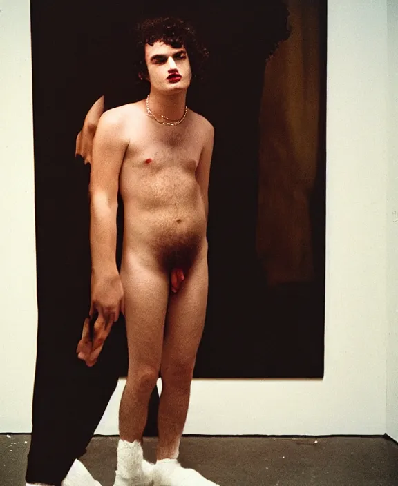 Prompt: portrait of jack harlow photographed by nan goldin