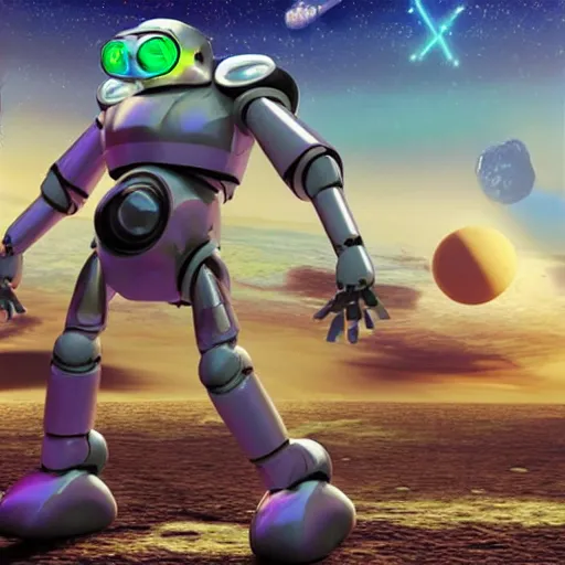 Prompt: 3 d rendered movie still pearlescent robot kitten robots in epic outer space battles and disco dance contests on saturn. science fiction, blockbuster movie, dystopian future, computer - animated science fiction film, imax 7 0 mm, 4 k