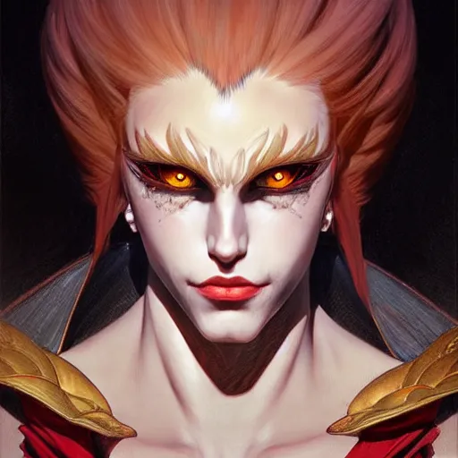 Prompt: portrait of a kefka, dark, piercing eyes, gentle expression, elegant clothing, photorealistic, highly detailed, artstation, smooth, sharp focus, art by michael whelan, artgerm, greg rutkowski and alphonse mucha