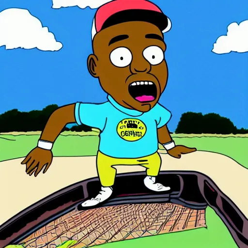 Prompt: tyler the creator in the style of family guy