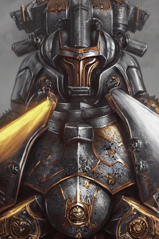 Image similar to armor portrait heros warhammer 4 0 k horus heresy fanart - the primarchs emperor by johannes helgeson animated with vfx concept artist & illustrator global illumination ray tracing hdr fanart arstation zbrush central hardmesh 8 k octane renderer comics stylized