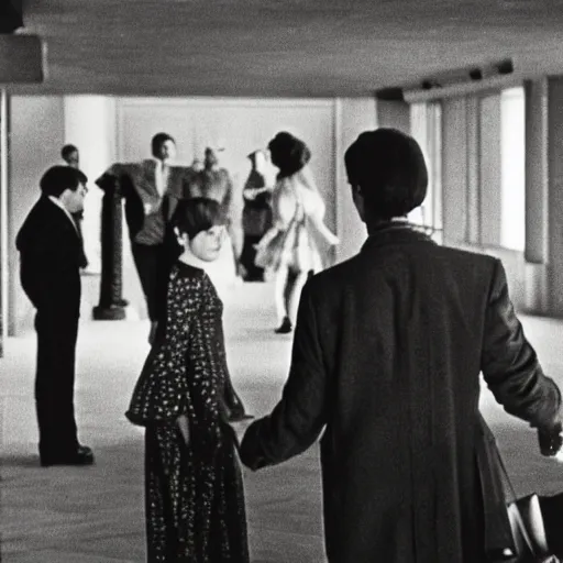 Image similar to a film photograph of the nouveaux riche in new york city in the 1 9 7 0 s inspired by diane arbus