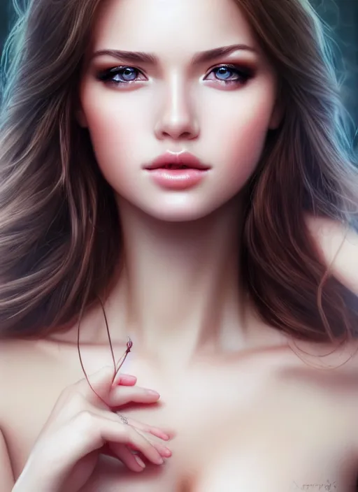 Prompt: a gorgeous female photo, professionally retouched, soft lighting, half body shot, realistic, smooth face, perfect eyes, symmetrical, wide angle, sharp focus on eyes, 8 k high definition, insanely detailed, intricate, elegant, art by artgerm, cherry blossoms