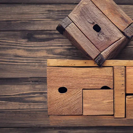 Image similar to 3 wooden boxes