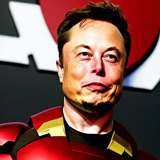 Image similar to elon musk as iron man