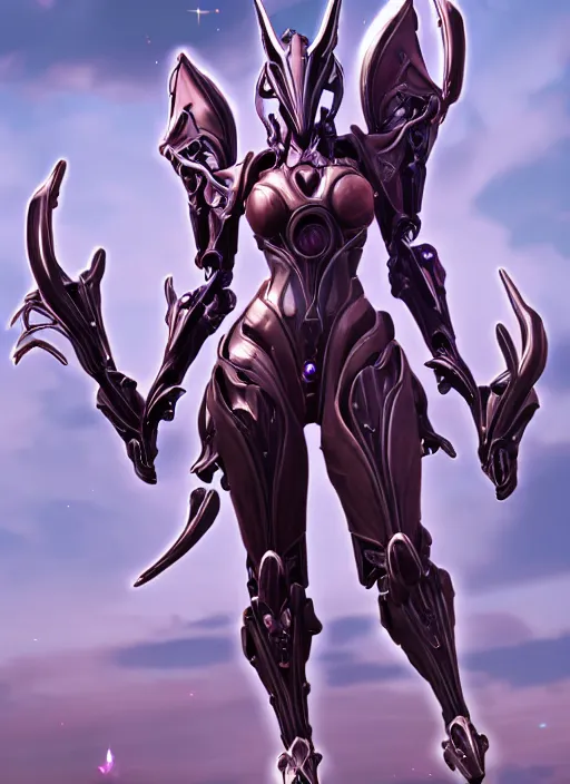 Image similar to extremely detailed giantess shot, front shot, of a goddess saryn warframe, that's a giant beautiful stunning anthropomorphic robot female dragon with metal cat ears, sitting elegantly on a mountain, detailed sharp robot dragon claws, robot dragon feet, streamlined pink armor, thick warframe thighs, long elegant tail, detailed warframe fanart, destiny fanart, high quality digital art, giantess art, furry art, 3D realistic, warframe art, Destiny art, furaffinity, DeviantArt, artstation, 8k HD, octane render