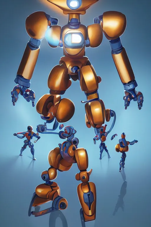 Image similar to metabots medabots medarotto medarot robot minimalist comics, behance hd by jesper ejsing, by rhads, makoto shinkai and lois van baarle, ilya kuvshinov, rossdraws global illumination ray tracing hdr radiating a glowing aura