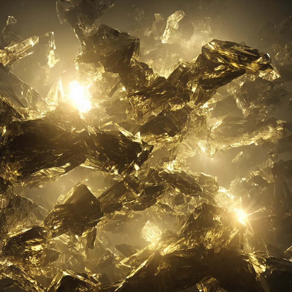 Image similar to formed like crystal, art station, crystal carved, volumetric lighting, beautiful, golden hour, sharp focus, ultra detailed, concept art