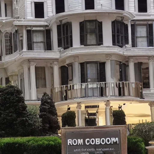 Prompt: robocop raiding donald trumps mansion