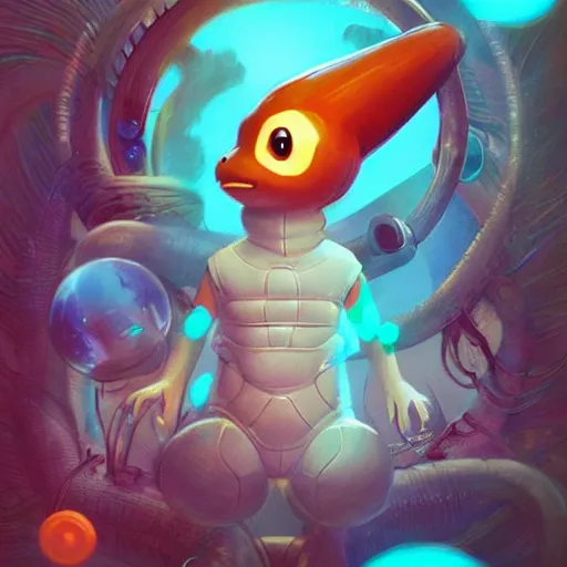 Prompt: lofi BioPunk Pokemon Charmander portrait Pixar style by Tristan Eaton_Stanley Artgerm and Tom Bagshaw