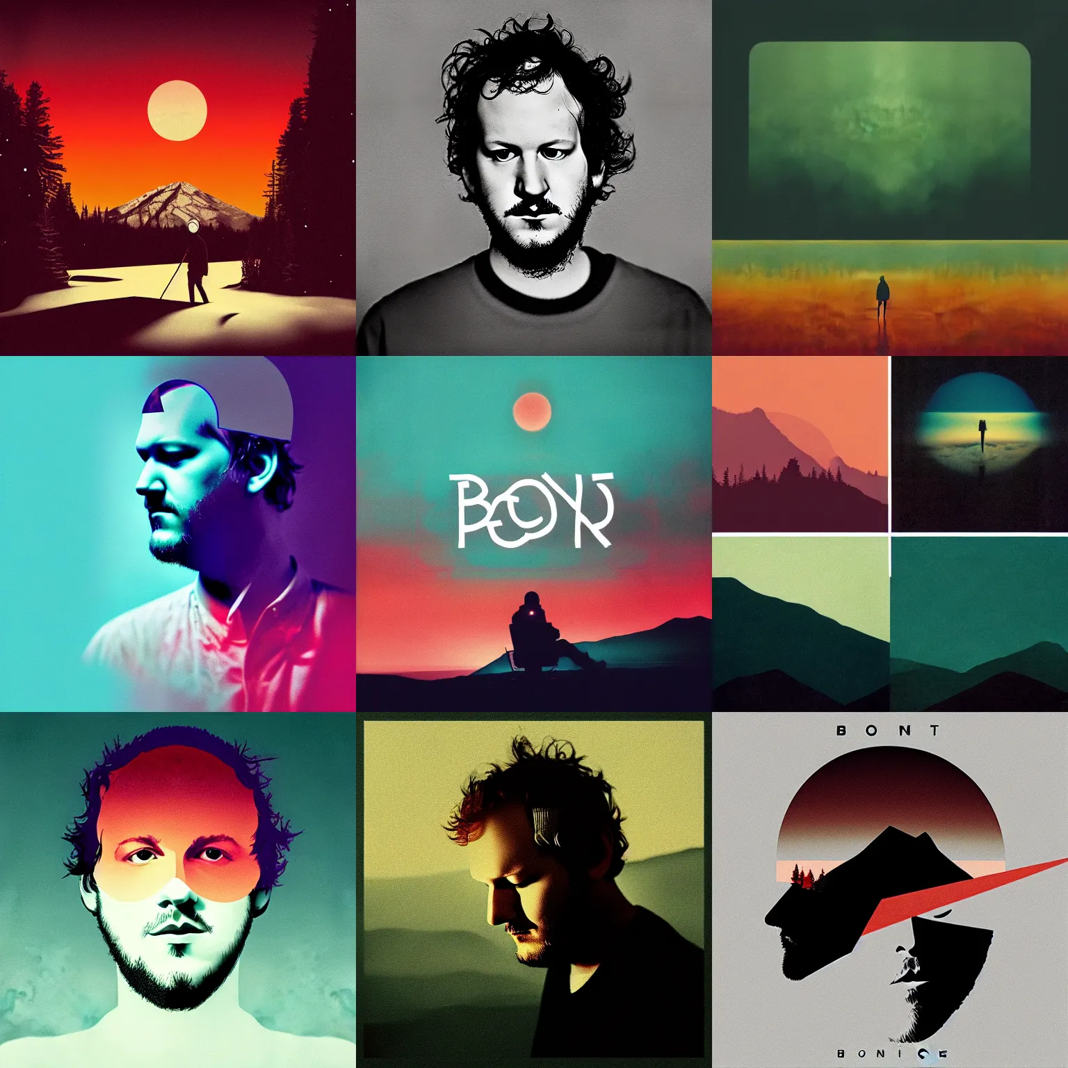 Prompt: bon iver bon iver album art, holocene, matte, digital art, concept art, photography