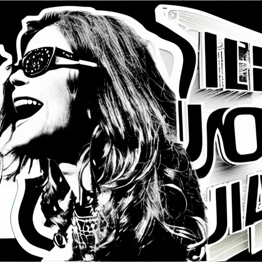 Image similar to 1 9 7 0 - janice joplin singing into the microphone, swagger, sticker - art, svg vector, adobe - illustrator