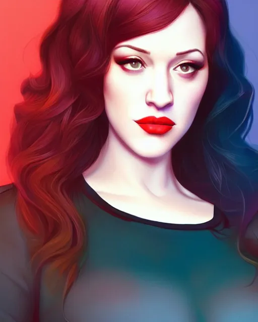 Image similar to kat dennings christina hendricks jennifer tilly, by wlop and ilya kuvshinov and artgerm, gorgeous beautiful, stunning, deviant, arrogant