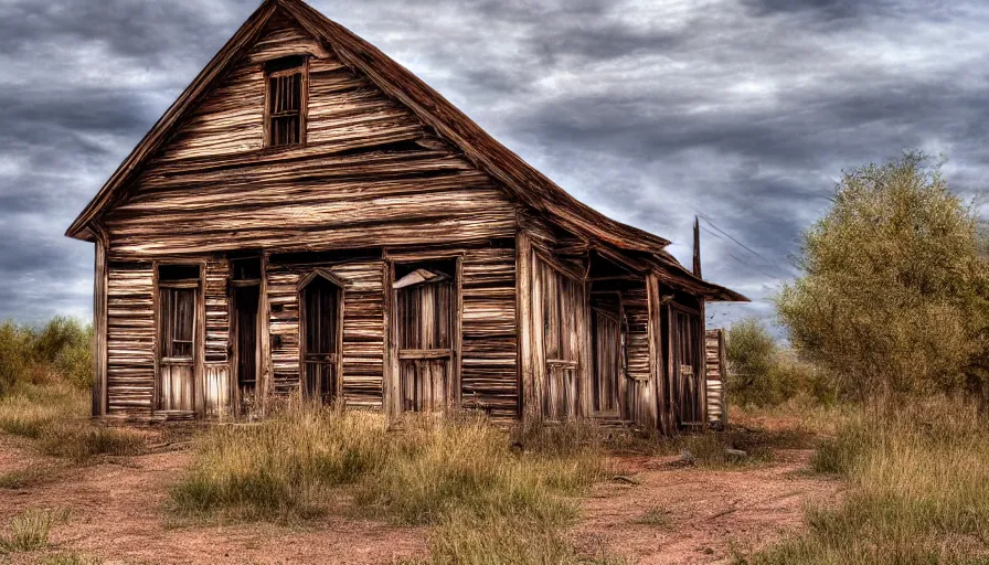 Image similar to an abandoned old west ghost town, digital art, highly detailed, realistic, bright colors, 8 k