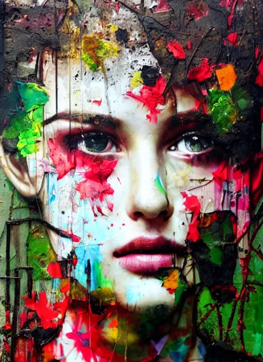 Prompt: a portrait of a pretty young lady by artur bordalo