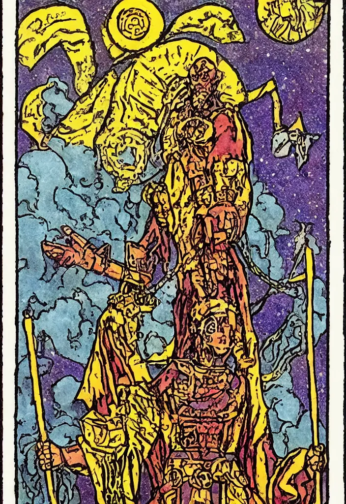 Image similar to Geoffrey Hintonas tarot Hierophant