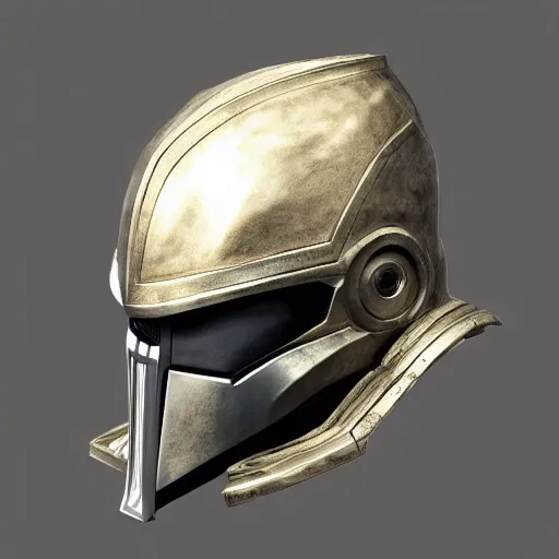 Image similar to realistic templar knight helm design inspired by darth vader, epic scale, character concept art, face symmetry, intricate accurate details, artstation trending, octane render, cinematic color grading, soft light, rule of thirds, golden ratio, like a professional model, cinematic, 8 k, clear.