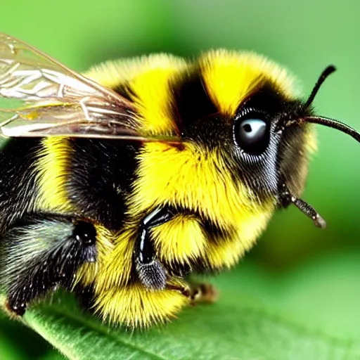 Prompt: fat cute bumblebee