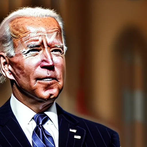 Image similar to a photo of joe biden with a cigar on his mouth