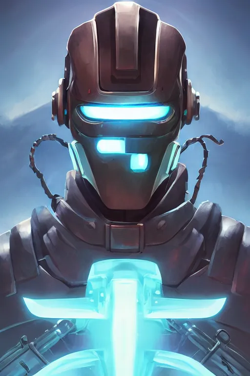 Image similar to epic mask helmet robot ninja portrait stylized as fornite style game design fanart by concept artist gervasio canda, behance hd by jesper ejsing, by rhads, makoto shinkai and lois van baarle, ilya kuvshinov, rossdraws global illumination radiating a glowing aura global illumination ray tracing hdr render in unreal engine 5