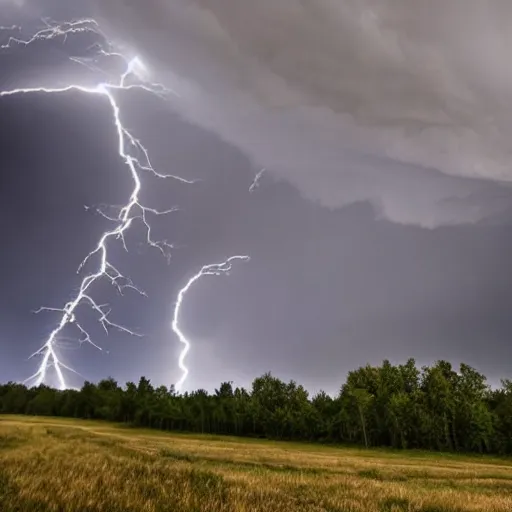 Image similar to storm clouds lightning dramatic evocative night dense tornado 4k