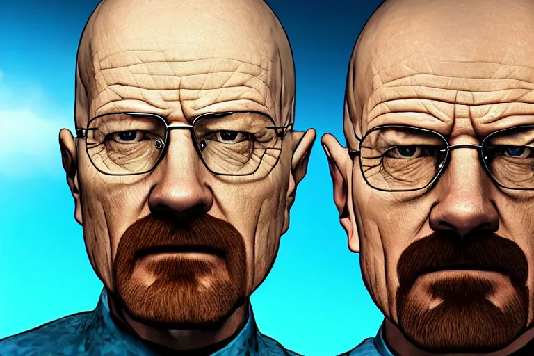 Image similar to Walter White as a character in the video game Friday Night Funkin,