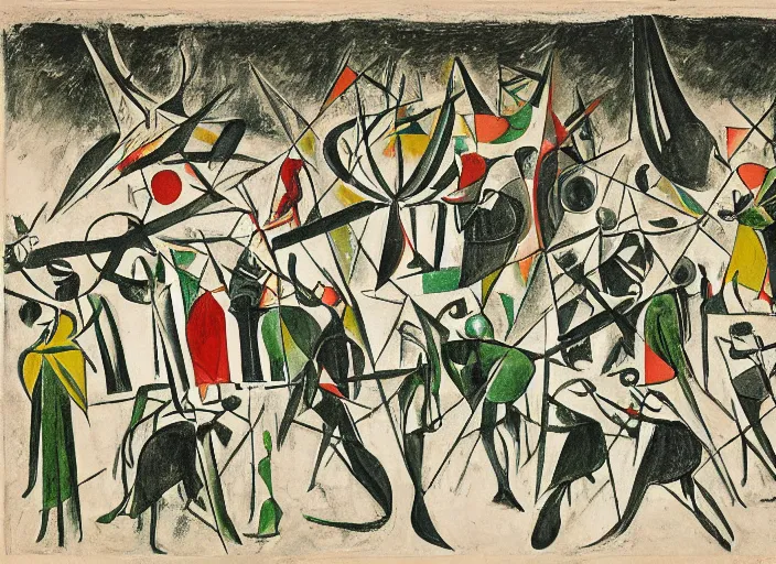 Image similar to pagan ritual by johannes itten