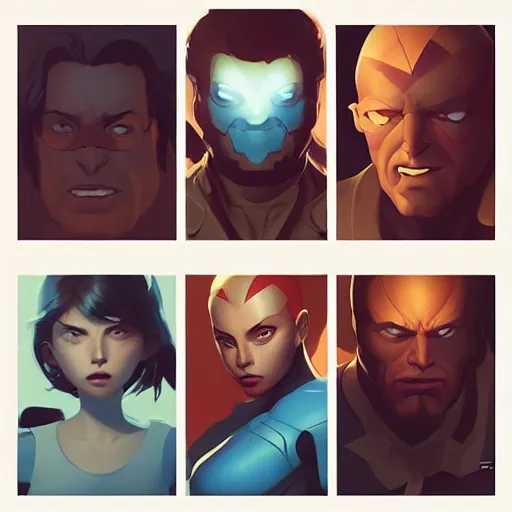 Image similar to face icon stylized minimalist x - men, loftis, cory behance hd by jesper ejsing, by rhads, makoto shinkai and lois van baarle, ilya kuvshinov, rossdraws global illumination