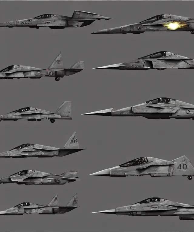 Prompt: 2 d shooter game concept art sprite sheet!!!, 2 0 3 0 wwiii combat plane outer space concept art, hyperrealism, fine detail, 8 k, 3 d render, artgerm, artstation contest winner, cgsociety, cryengine, zbrush, vray, no background