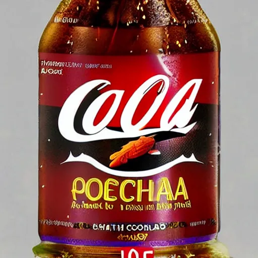 Prompt: a cola brand made from cockroaches.